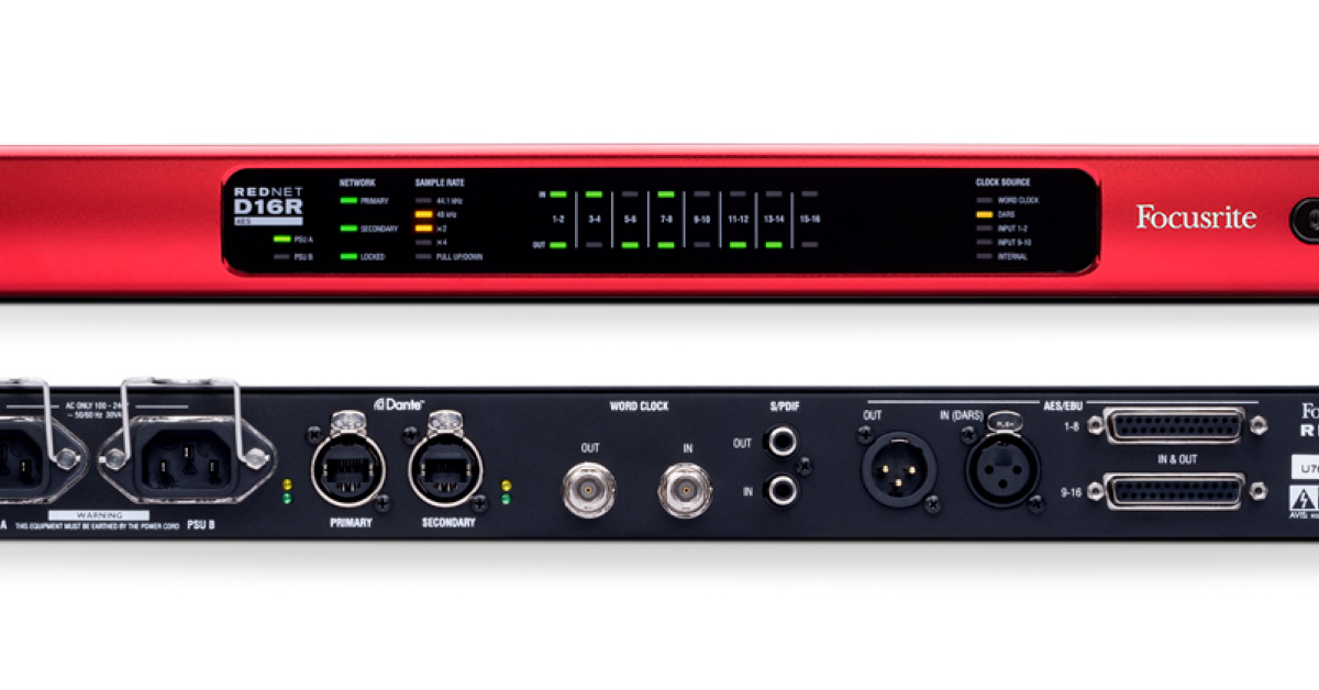 HiEnd Dante AudioInterface und Fernbedienung von Focusrite