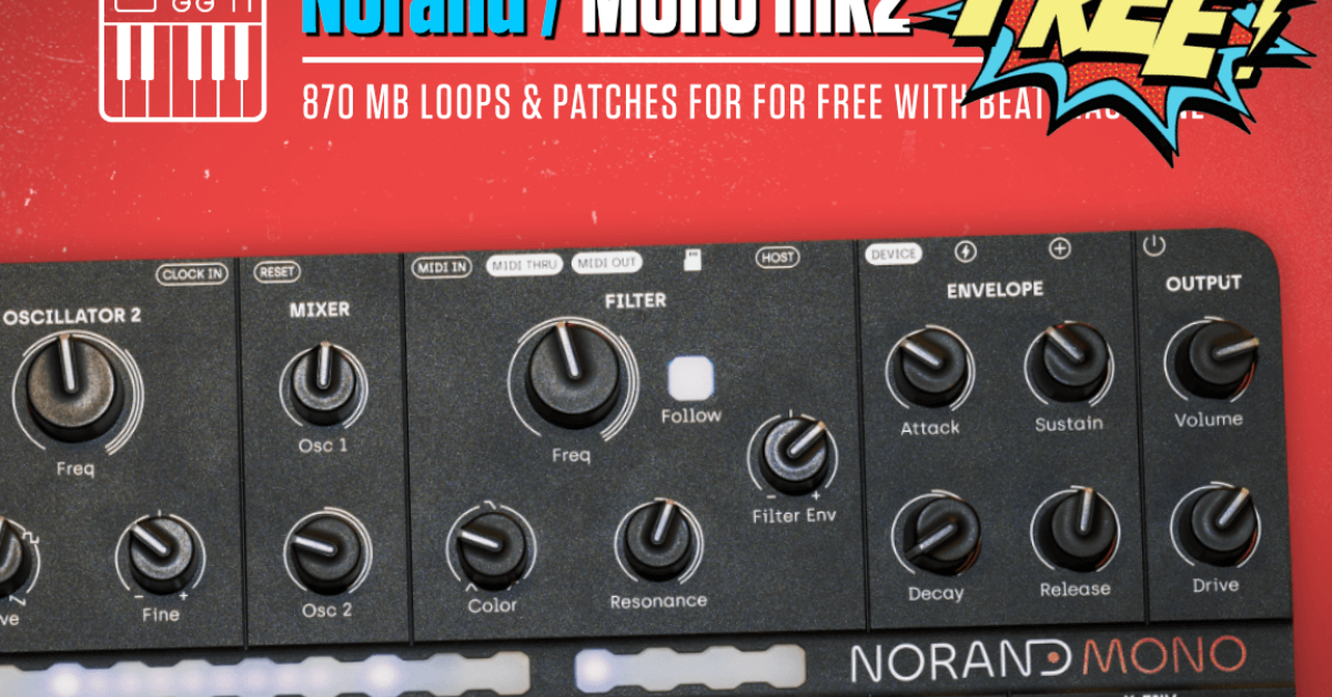 Free Samples! 870 MB AcidBassElectroLoops vom Norand Mono mkII