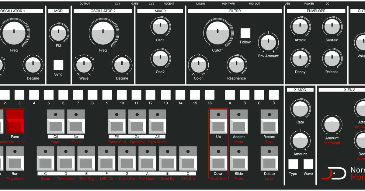Free Samples! 870 MB AcidBassElectroLoops vom Norand Mono mkII