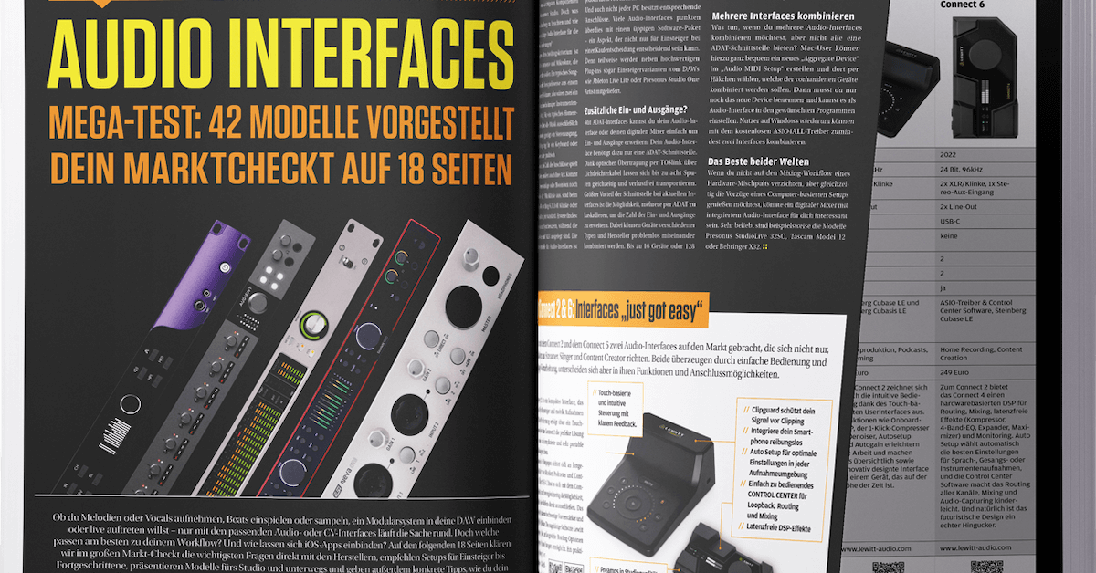 Dein Studio-Upgrade beginnt hier: 42 Audio-Interfaces im Mega-Test ...