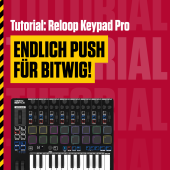 Der kompakte Controller schließt die Lücke und fungiert als Brücke zwischen der kreativen Kraft von Bitwig und dem Bedürfnis nach haptischer Kontrolle. Beat, Reloop