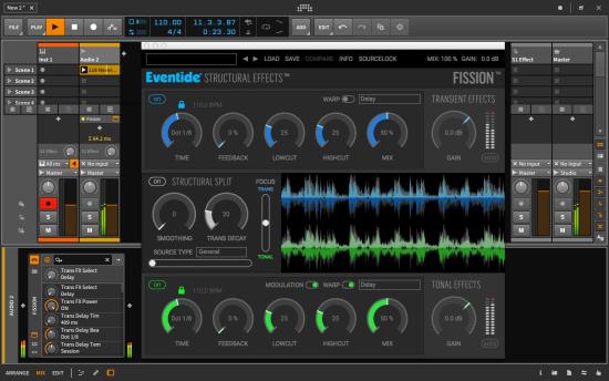 Die einfache Benutzeroberfläche täuscht über die gewaltigen Möglichkeiten hinweg, denn Eventide Fission ist eine echte Revolution in der Audiobearbeitung. Screenshot