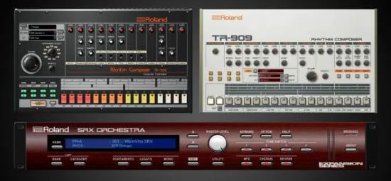 oland TR-808, TR-909 und SRX Orchestra Roland