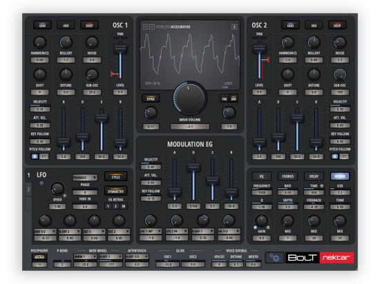Nektar stellt BOLT vor: Synthesizer mit neuartiger "Harmonics Synthese" Nektar