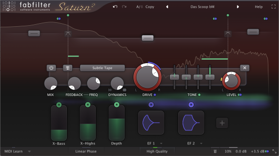 Leichter zu bedienen, bessere Übersicht, mehr Features und zwölf neue Verzerrer-Algorithmen… FabFilter Saturn 2 klingt nach einer gewaltigen Packung. Beat