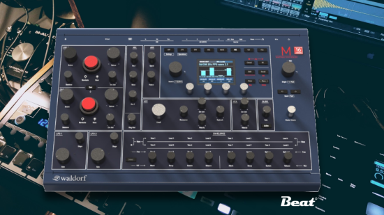Die Bedienoberfläche des Waldorf M 16Voice Beat
