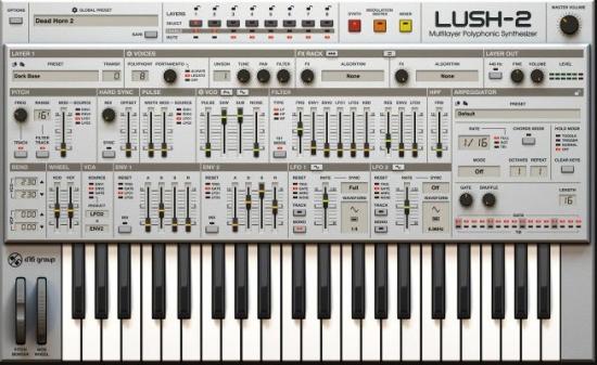 Die GUI des neuen Lush 2 von D16 D16 Group
