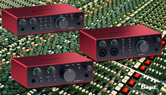 Die 4. Generation der Scarlett- Audio Interfaces von Focusrite Beat