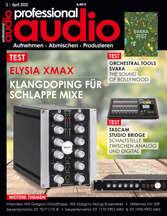 Die neue Ausgabe 02-2025 der professional audio ist erhältlich. professional audio