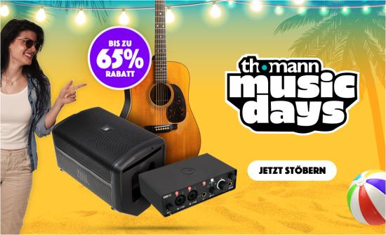 Schnäppchenjagd bei den Thomann Music Days Thomann