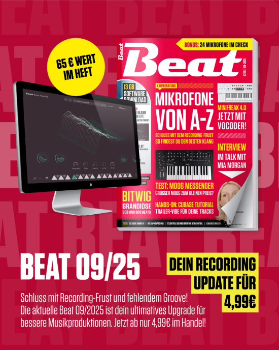 Schluss mit Recording-Frust und fehlendem Groove! Die aktuelle Beat 09/2025 ist dein ultimatives Upgrade für bessere Musikproduktionen. Beat